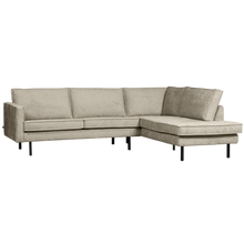 Laden Sie das Bild in den Galerie-Viewer, RODEO CORNER SOFA RIGHT STRUCTURE VELVET WHEATFIELD