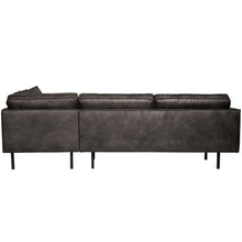 Laden Sie das Bild in den Galerie-Viewer, RODEO CORNER SOFA RIGHT ECO LEATHER BLACK