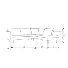 Laden Sie das Bild in den Galerie-Viewer, RODEO CORNER SOFA RIGHT VELVET TEAL