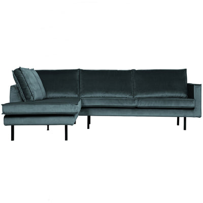 RODEO CORNER SOFA LEFT VELVET TEAL