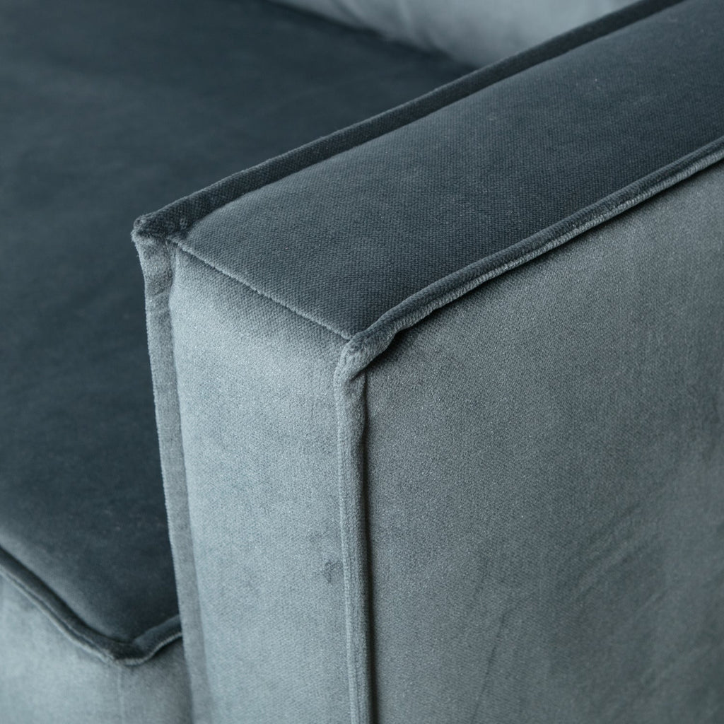 RODEO CORNER SOFA LEFT VELVET TEAL