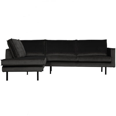 RODEO CORNER SOFA LEFT VELVET ANTHRACITE