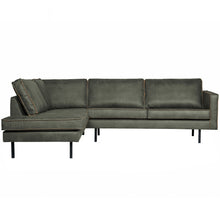 Laden Sie das Bild in den Galerie-Viewer, RODEO CORNER SOFA LEFT ECO LEATHER ARMY
