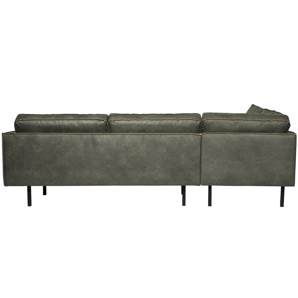 RODEO CORNER SOFA LEFT ECO LEATHER ARMY