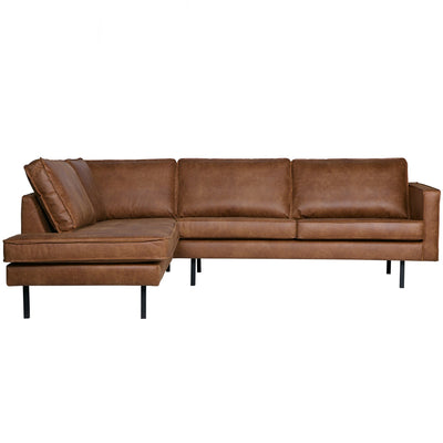 RODEO CORNER SOFA LEFT ECO LEATHER COGNAC