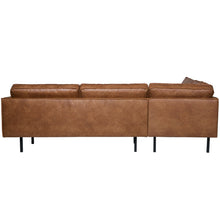 Charger l'image dans la galerie, RODEO CORNER SOFA LEFT ECO LEATHER COGNAC
