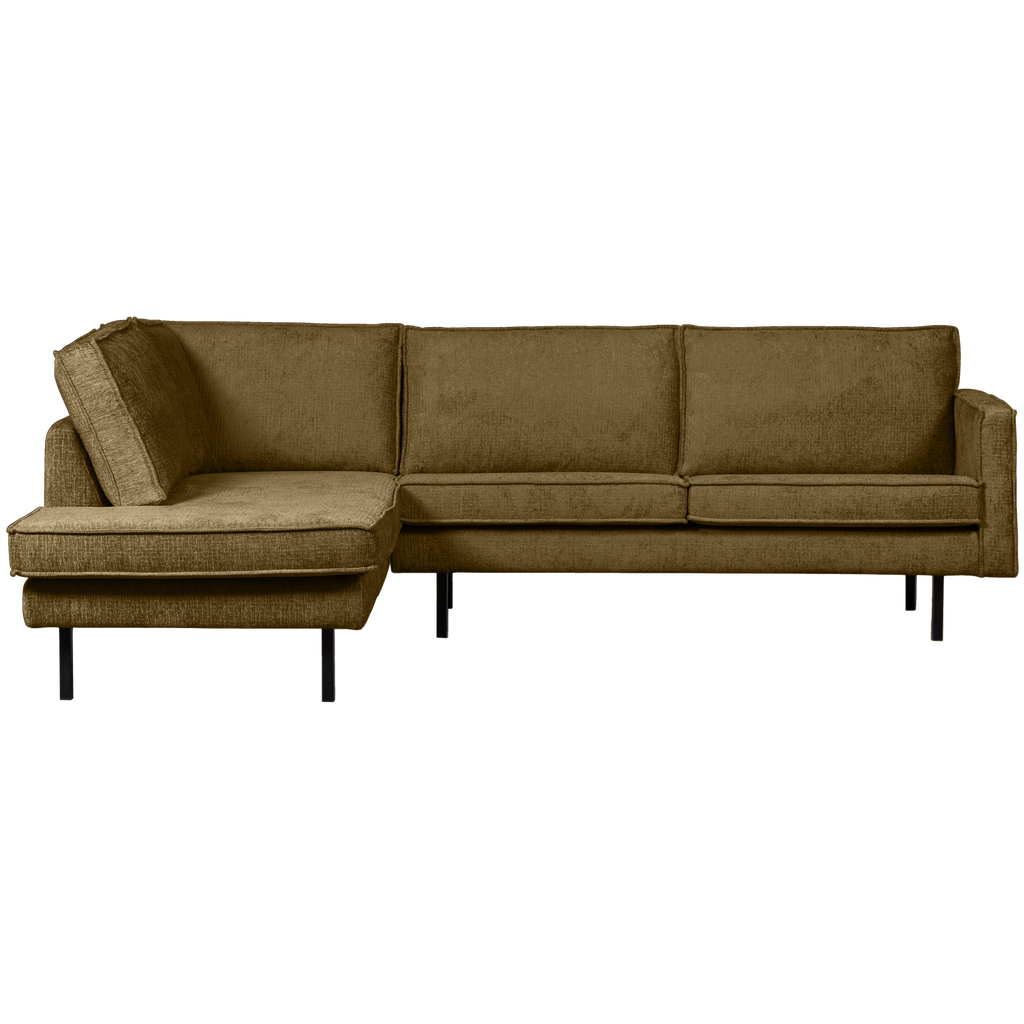 RODEO CORNER SOFA LEFT STRUCTURE VELVET BRASS