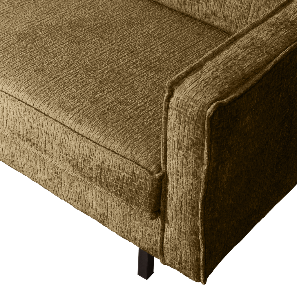 RODEO CORNER SOFA LEFT STRUCTURE VELVET BRASS