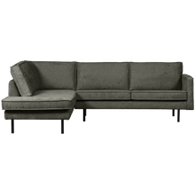 Laden Sie das Bild in den Galerie-Viewer, RODEO CORNER SOFA LEFT STRUCTURE VELVET FROST