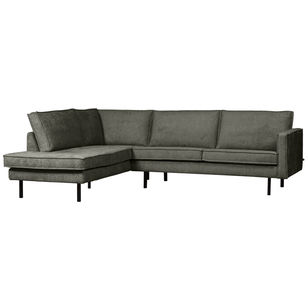 RODEO CORNER SOFA LEFT STRUCTURE VELVET FROST
