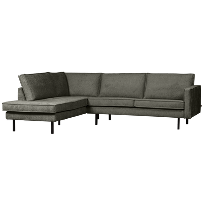 RODEO CORNER SOFA LEFT STRUCTURE VELVET FROST