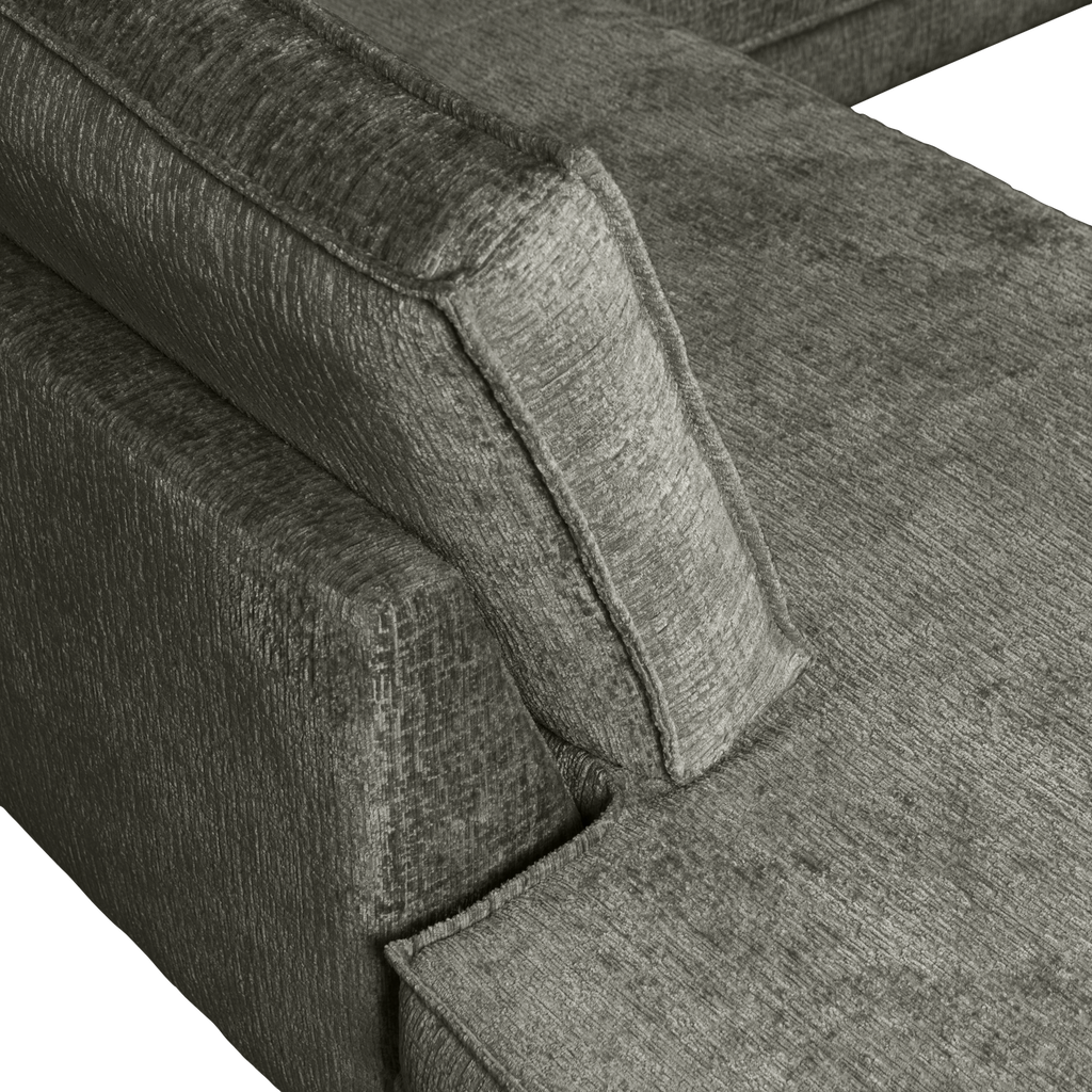 RODEO CORNER SOFA LEFT STRUCTURE VELVET FROST