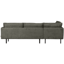Laden Sie das Bild in den Galerie-Viewer, RODEO CORNER SOFA LEFT STRUCTURE VELVET FROST