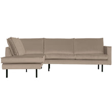 Laden Sie das Bild in den Galerie-Viewer, RODEO CORNER SOFA LEFT VELVET KHAKI