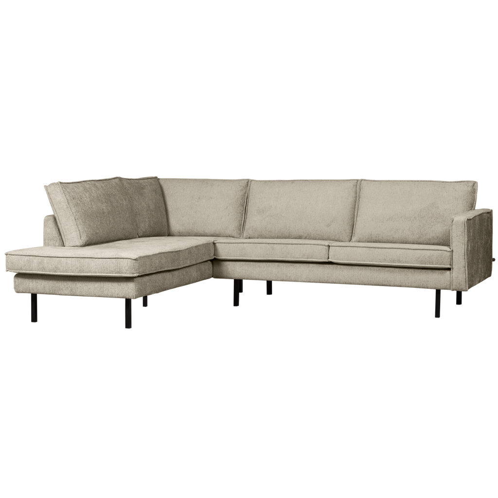 RODEO CORNER SOFA LEFT STRUCTURE VELVET WHEATFIELD