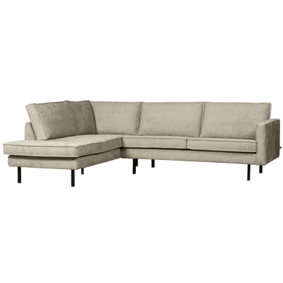 RODEO CORNER SOFA LEFT STRUCTURE VELVET WHEATFIELD
