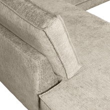 Laden Sie das Bild in den Galerie-Viewer, RODEO CORNER SOFA LEFT STRUCTURE VELVET WHEATFIELD