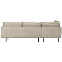 Laden Sie das Bild in den Galerie-Viewer, RODEO CORNER SOFA LEFT STRUCTURE VELVET WHEATFIELD