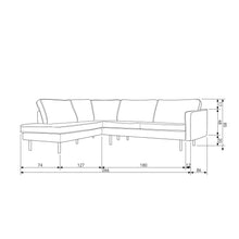 Charger l'image dans la galerie, RODEO CORNER SOFA LEFT VELVET TEAL