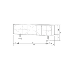 Laden Sie das Bild in den Galerie-Viewer, DRAW SIDEBOARD MANGO WOOD WALNUT