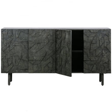 Laden Sie das Bild in den Galerie-Viewer, COUNTER SIDEBOARD WOOD BLACK