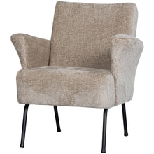 Cargar imagen en el visor de la galería, MUSE ARMCHAIR COARSE WOVEN FABRIC NATURAL