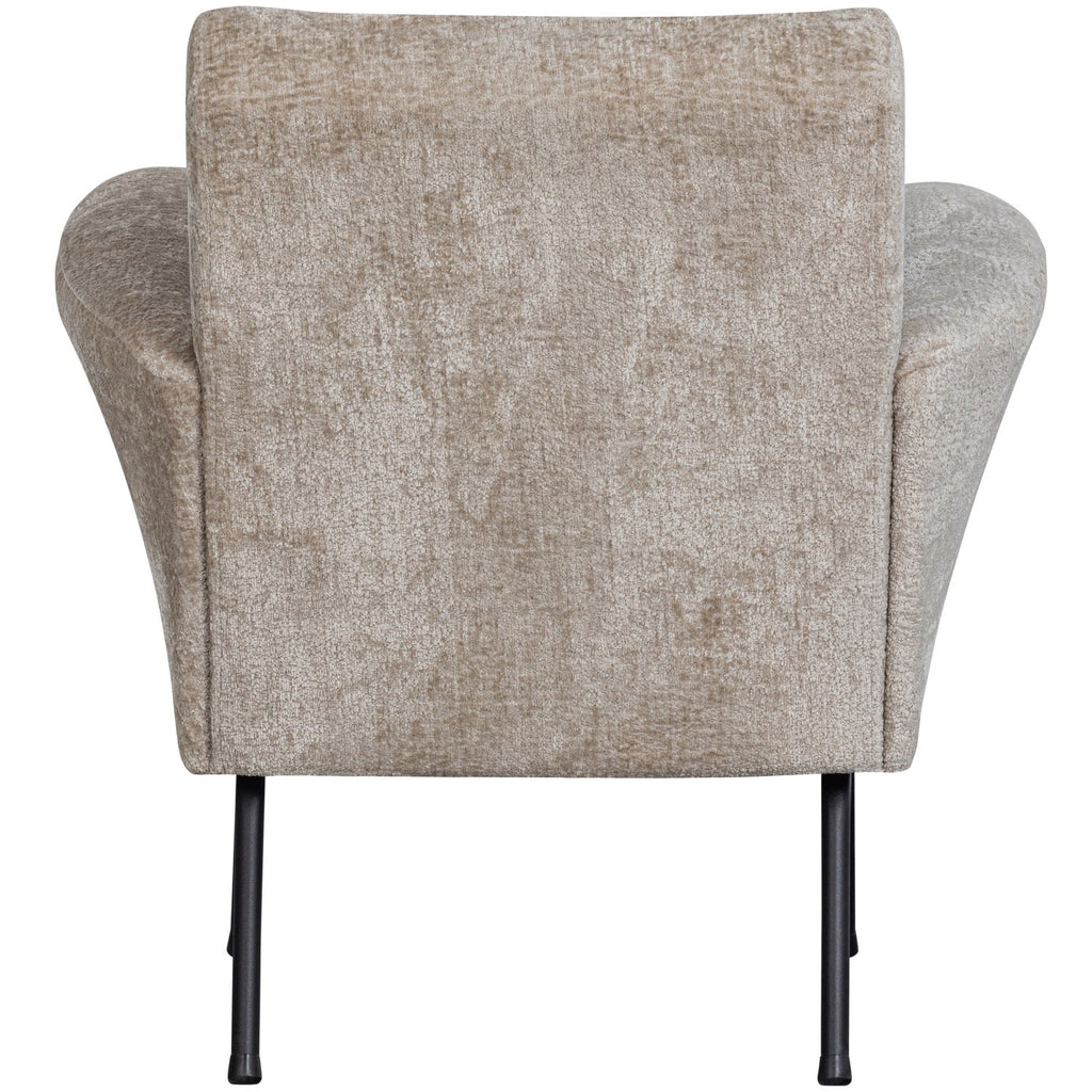 MUSE ARMCHAIR COARSE WOVEN FABRIC NATURAL