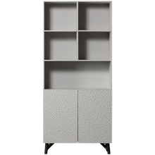 Laden Sie das Bild in den Galerie-Viewer, CARVED ORGANIC 2-DOORS CABINET MANGO WOOD MIST