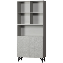 Laden Sie das Bild in den Galerie-Viewer, CARVED ORGANIC 2-DOORS CABINET MANGO WOOD MIST