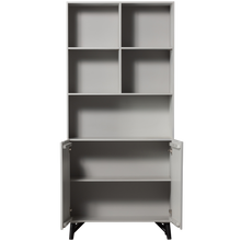 Laden Sie das Bild in den Galerie-Viewer, CARVED ORGANIC 2-DOORS CABINET MANGO WOOD MIST