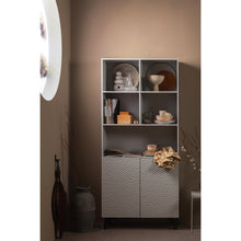 Laden Sie das Bild in den Galerie-Viewer, CARVED ORGANIC 2-DOORS CABINET MANGO WOOD MIST