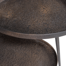 Load image into Gallery viewer, CRUDE SIDETABLES ANTIQUE BRONZE - SET OF 2