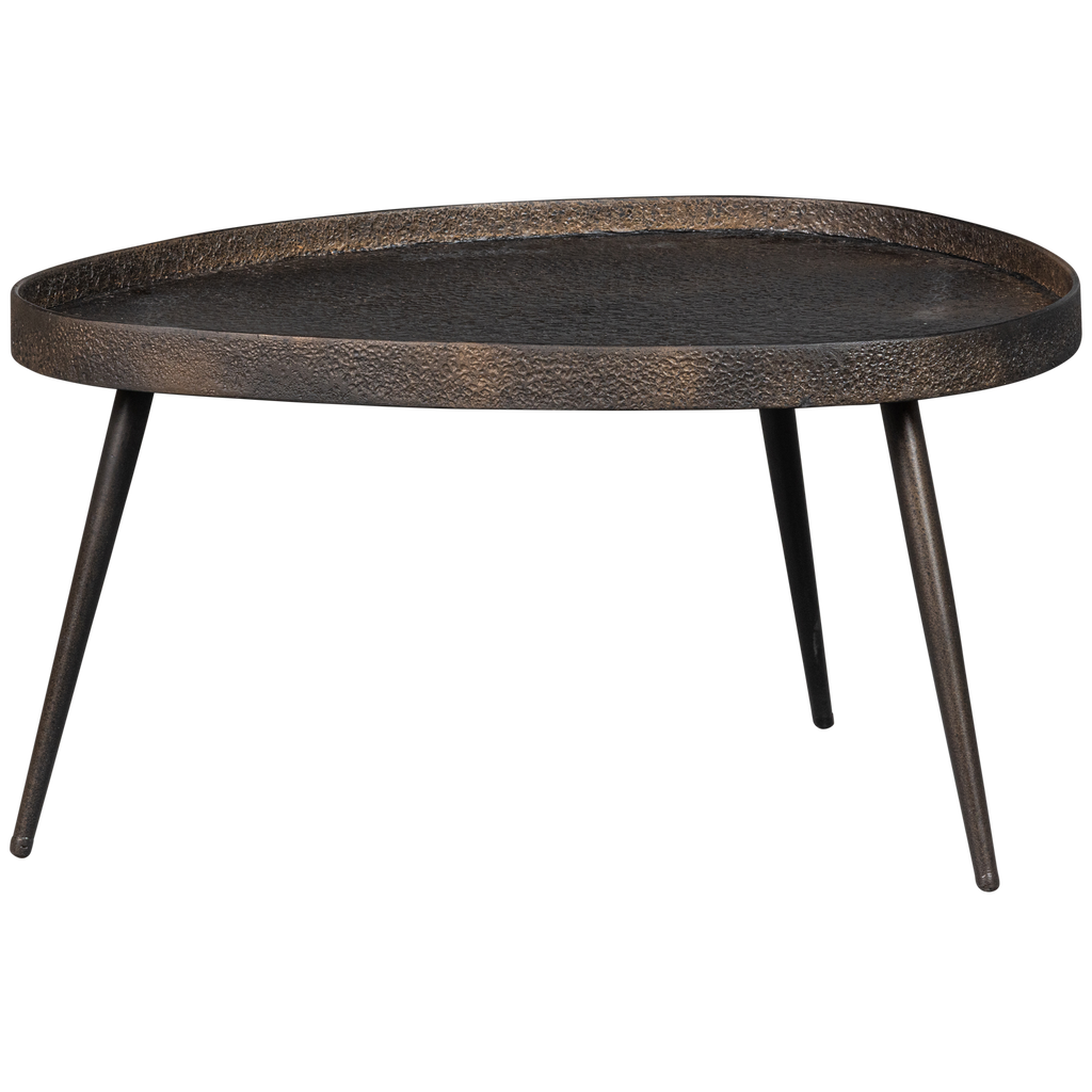 CRUDE SIDETABLES ANTIQUE BRONZE - SET OF 2