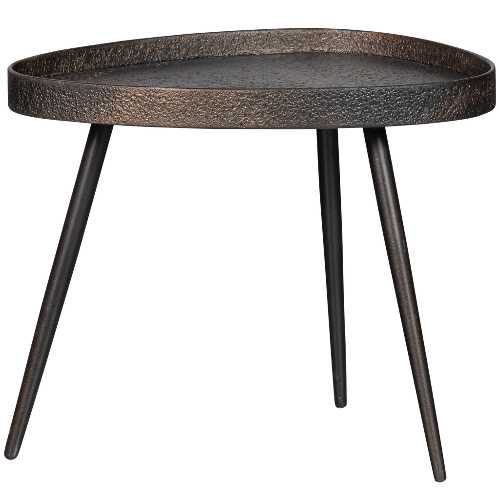 CRUDE SIDETABLES ANTIQUE BRONZE - SET OF 2