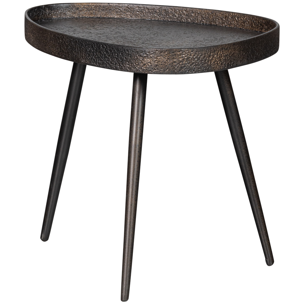 CRUDE SIDETABLES ANTIQUE BRONZE - SET OF 2