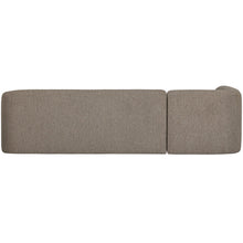 Laden Sie das Bild in den Galerie-Viewer, SLOPING CORNER SOFA LEFT LIGHT BROWN MELANGE