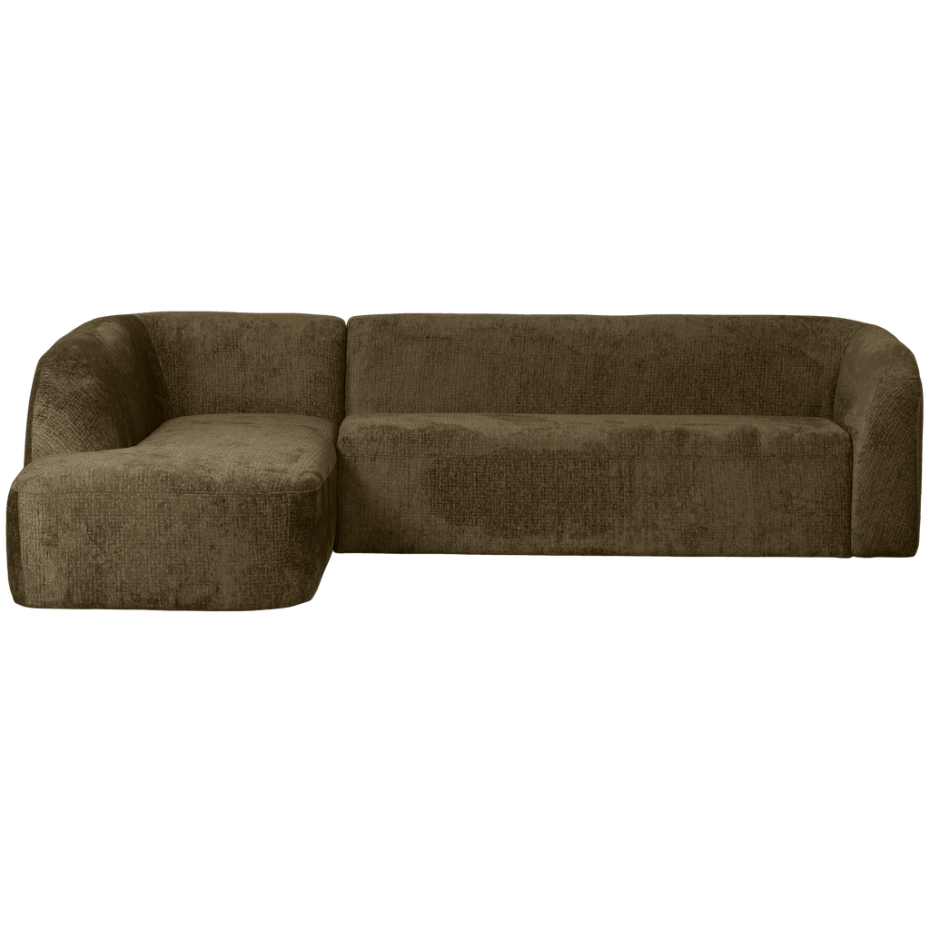 SLOPING CORNER SOFA LEFT STRUCTURE VELVET BONSAI