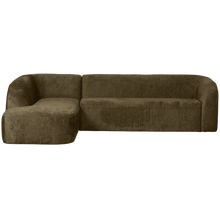 Laden Sie das Bild in den Galerie-Viewer, SLOPING CORNER SOFA LEFT STRUCTURE VELVET BONSAI