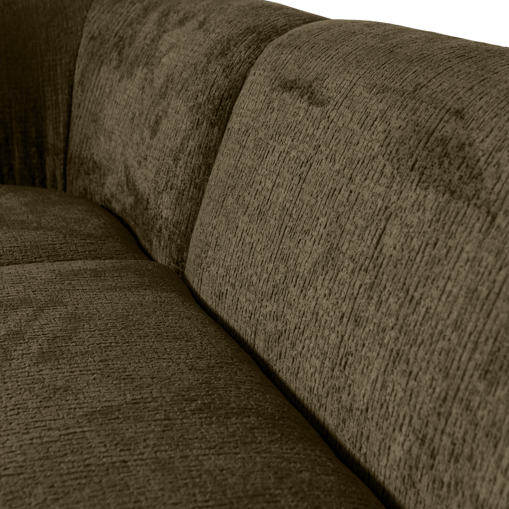 SLOPING CORNER SOFA LEFT STRUCTURE VELVET BONSAI