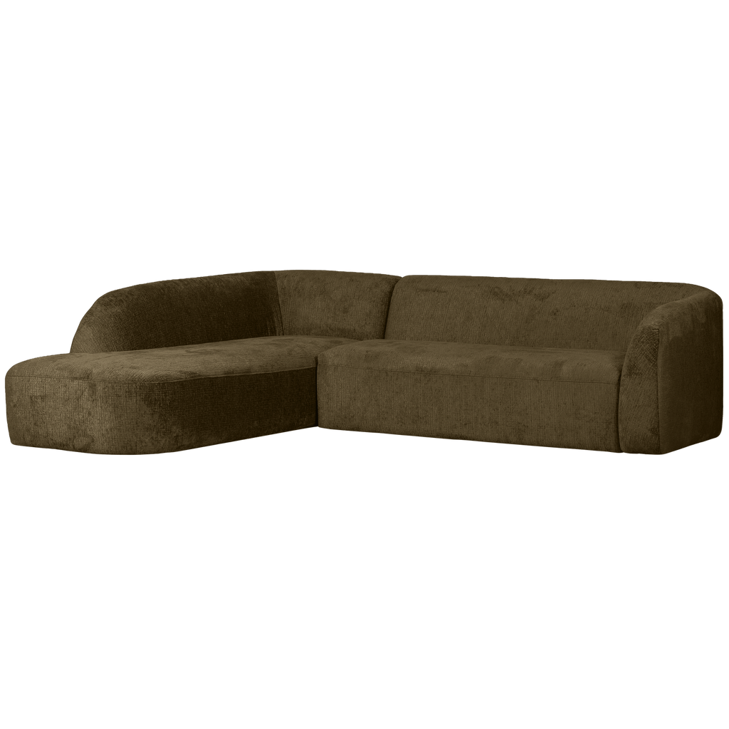 SLOPING CORNER SOFA LEFT STRUCTURE VELVET BONSAI