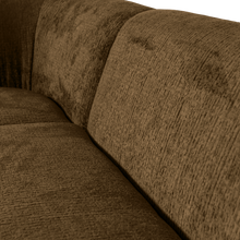 Laden Sie das Bild in den Galerie-Viewer, SLOPING CORNER SOFA LEFT STRUCTURE VELVET BRASS