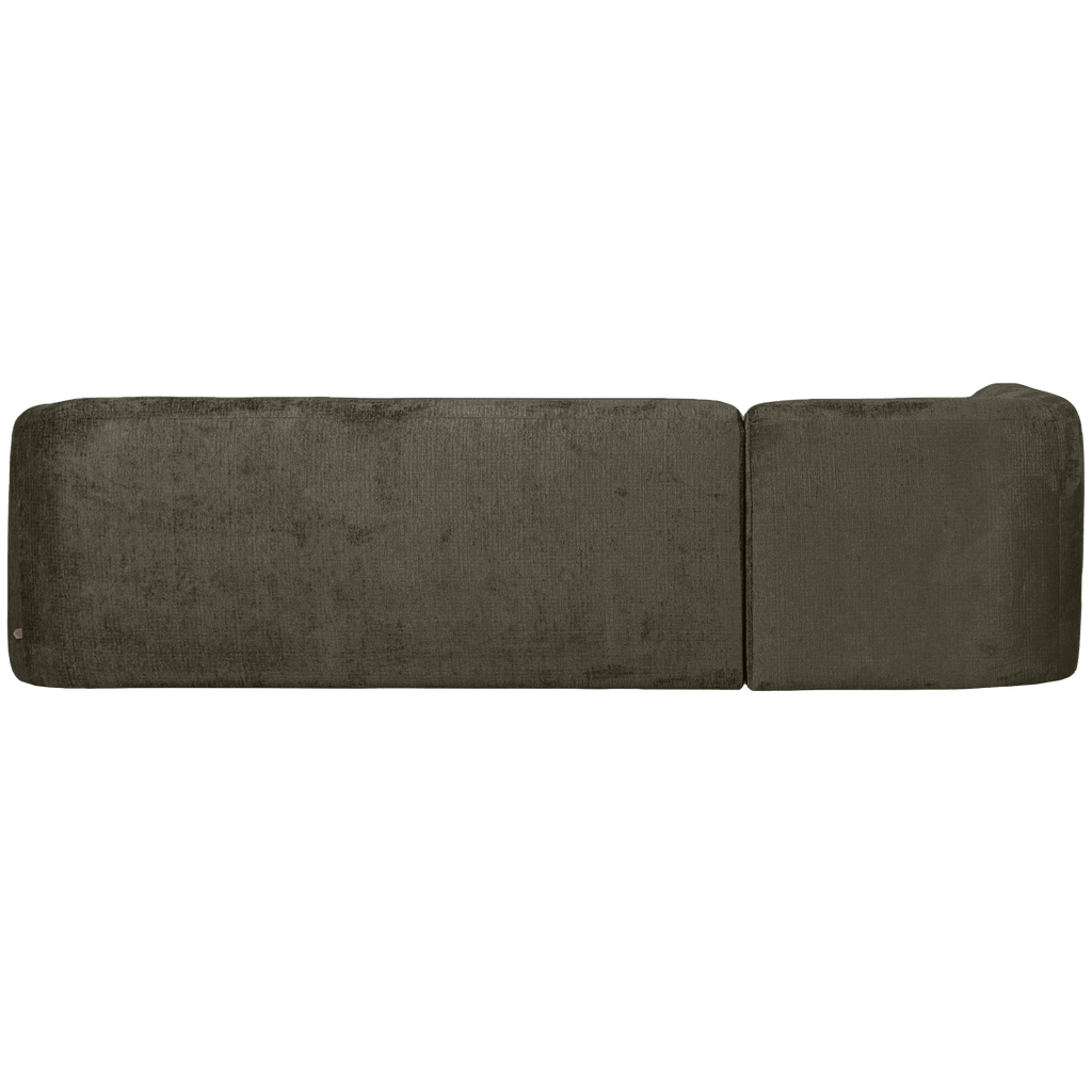 SLOPING CORNER SOFA LEFT STRUCTURE VELVET FROST