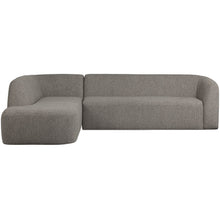 Laden Sie das Bild in den Galerie-Viewer, SLOPING CORNER SOFA LEFT GREY MELANGE