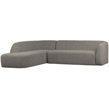 Laden Sie das Bild in den Galerie-Viewer, SLOPING CORNER SOFA LEFT GREY MELANGE