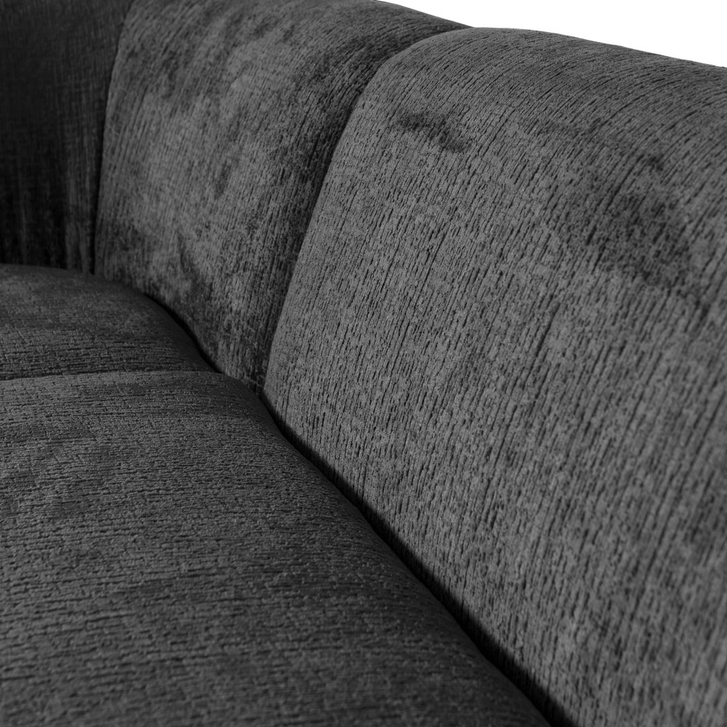 SLOPING CORNER SOFA LEFT STRUCTURE VELVET MOUNTAIN