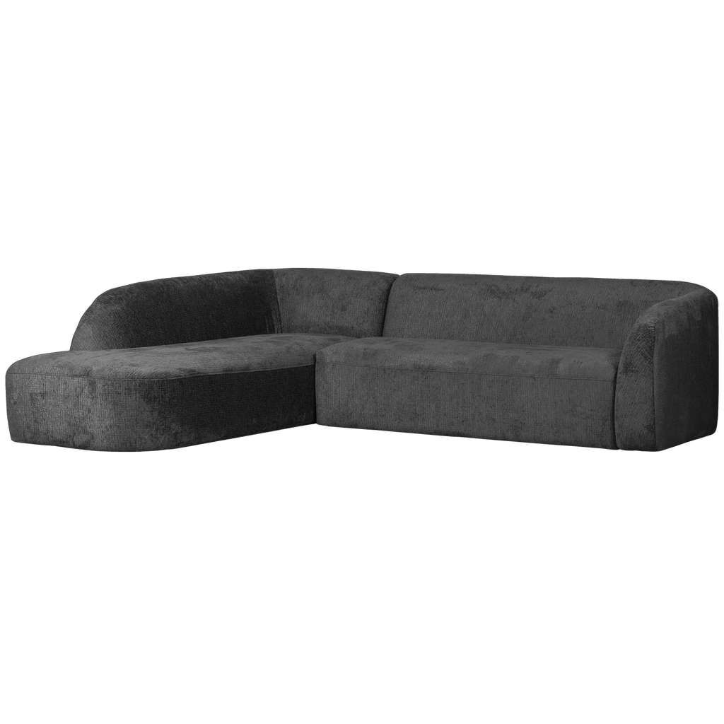 SLOPING CORNER SOFA LEFT STRUCTURE VELVET MOUNTAIN
