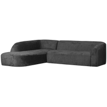 Laden Sie das Bild in den Galerie-Viewer, SLOPING CORNER SOFA LEFT STRUCTURE VELVET MOUNTAIN