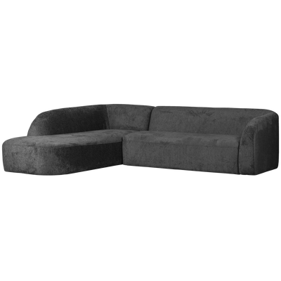 SLOPING CORNER SOFA LEFT STRUCTURE VELVET MOUNTAIN