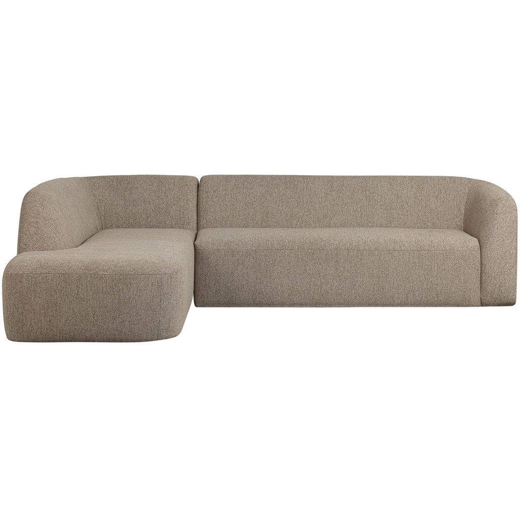SLOPING CORNER SOFA LEFT NATURAL MELANGE