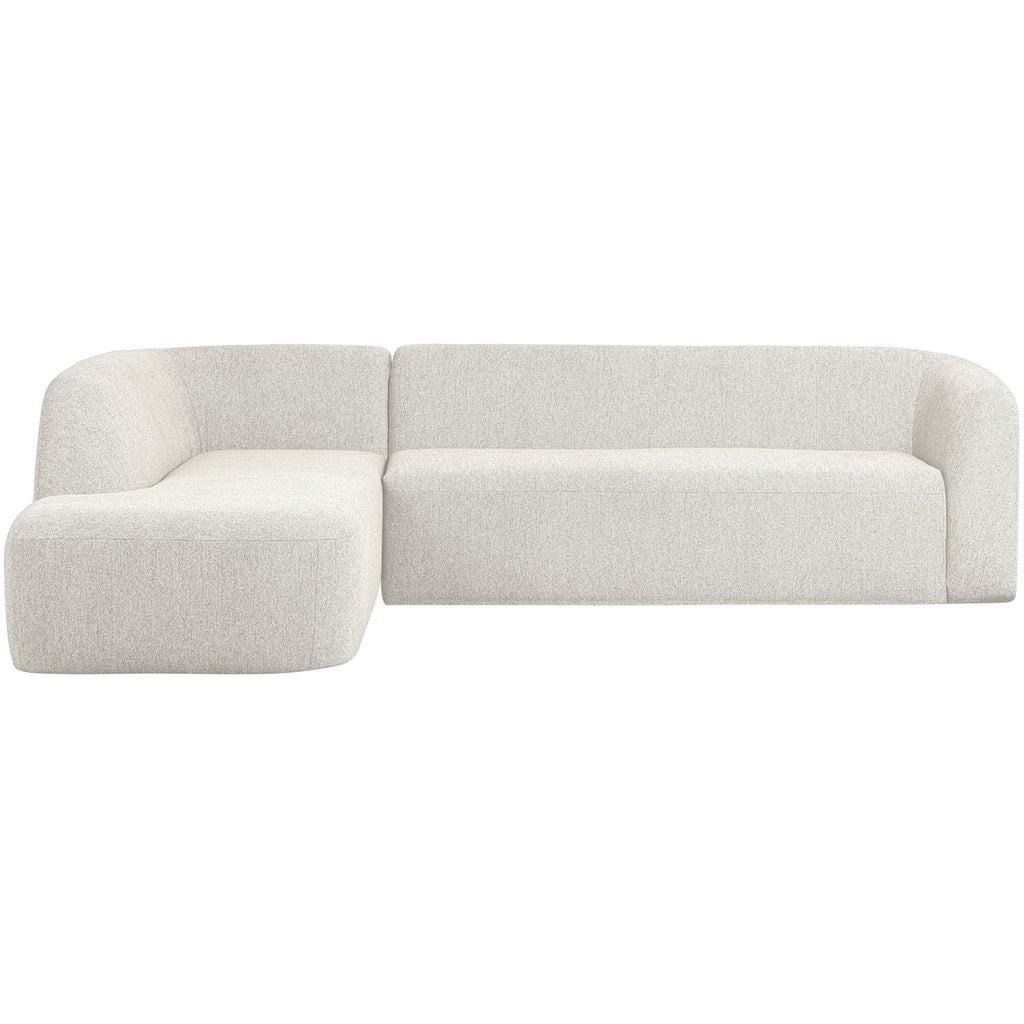 SLOPING CORNER SOFA LEFT PEARL MELANGE